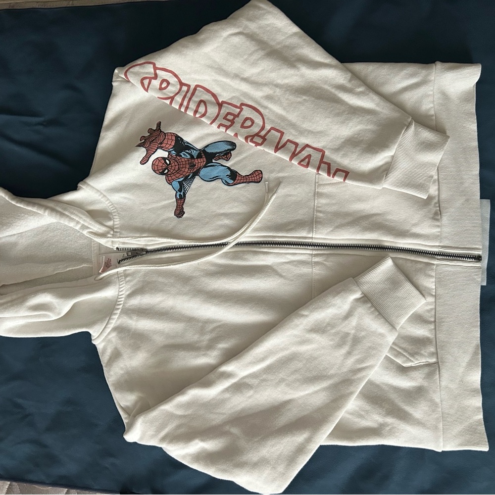 Marvel White Hoodie with Logo